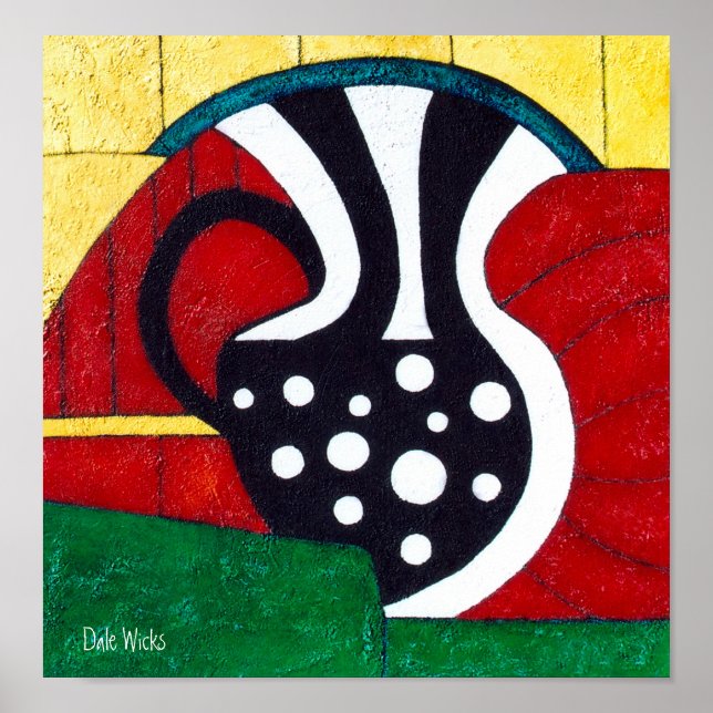 Póster Esfera Blanca de Cerámica (Frente)