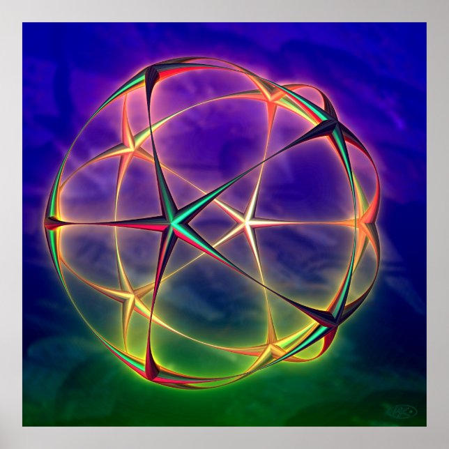 Póster Esfera de estrella (Frente)