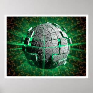 Póster Esfera de la tecnología