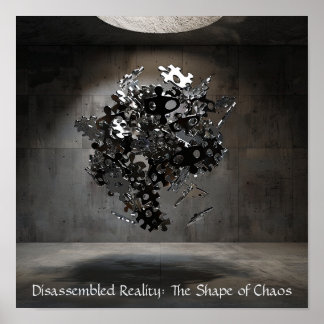 Póster Esfera del rompecabezas Industrial: Esculpito flot