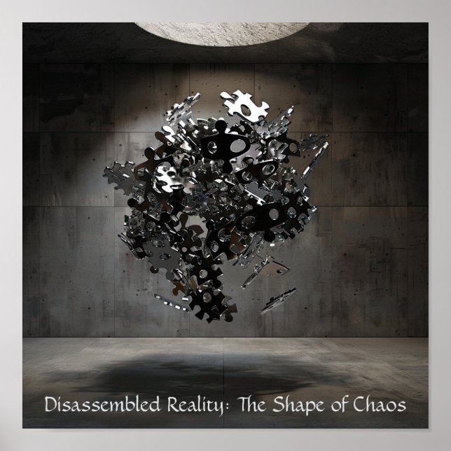 Póster Esfera del rompecabezas Industrial: Esculpito flot (Frente)