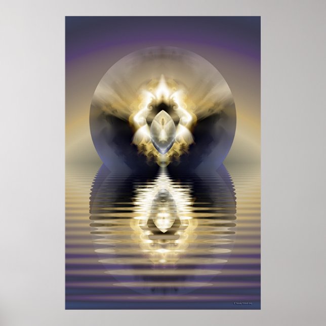 Póster esfera dorada (Frente)