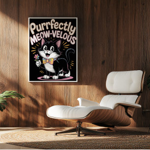 Póster Esfera Purfectamente Meow-velous