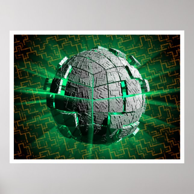 Póster Esfera tecnológica (Frente)