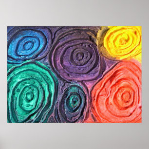 Póster Esferas de color pequeñas