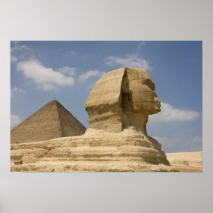 Póster Esfinge, Giza, Al Jizah, Egipto