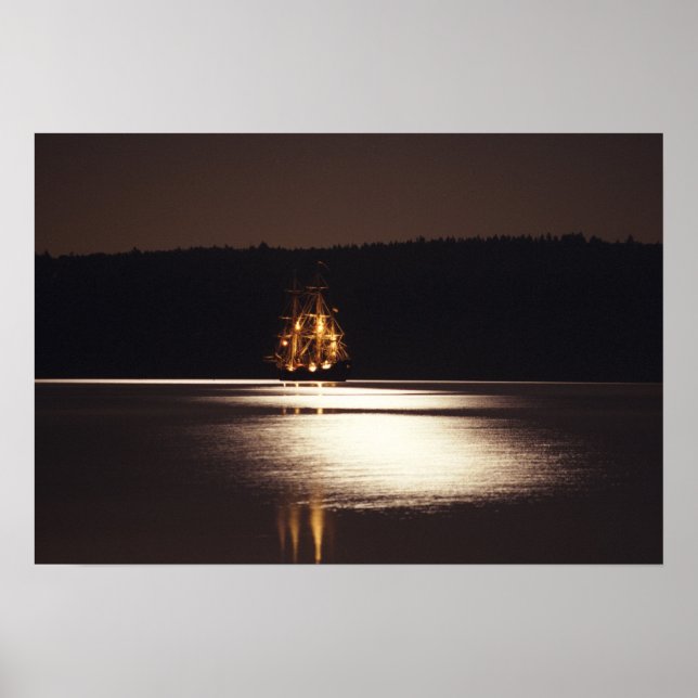 Póster Esfuerzo por la luz de la luna (Frente)