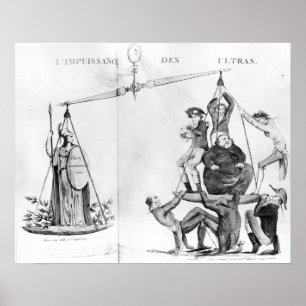 Póster Esfuerzos vanos de los Ultras, 1819