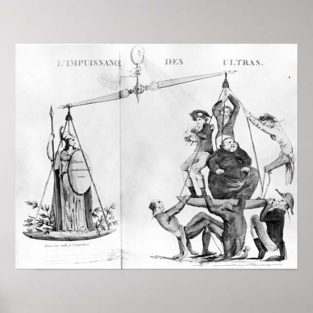 Póster Esfuerzos vanos de los Ultras, 1819 (Frente)