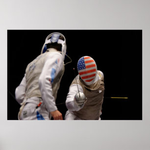 Póster Esgrima de Estados Unidos