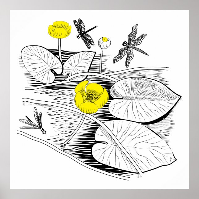 Póster Esgrima de nenúfares (Frente)