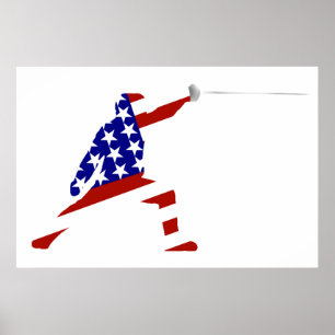 Póster Esgrima/Esgrima para todo Estados Unidos