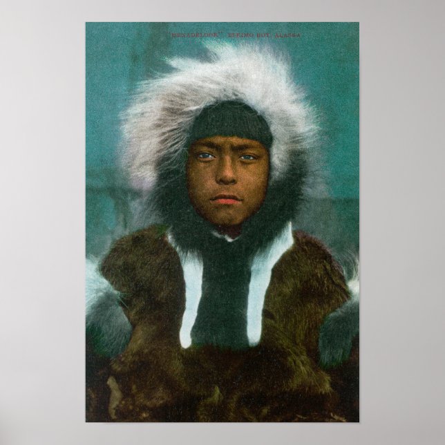 Póster Eskimo Boy named "Menadelook" (Frente)