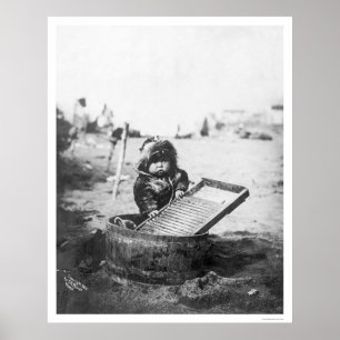 Póster Eskimo Child Alaska 1905