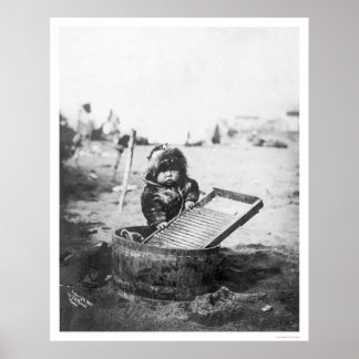 Póster Eskimo Child Alaska 1905