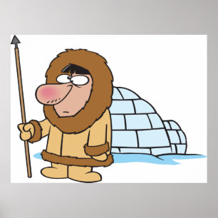 Póster Eskimo E Igloo