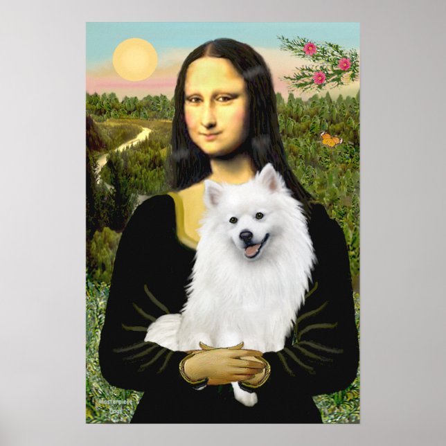 Póster Eskimo Spitz - Mona Lisa (Frente)
