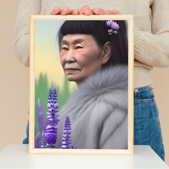 Póster Eskimo Woman of Lupin & Phlox Digital Art (Subido por el creador)