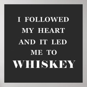 Póster eslogan de whisky