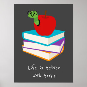 Póster Eslogan en el salón de clases o en la biblioteca d