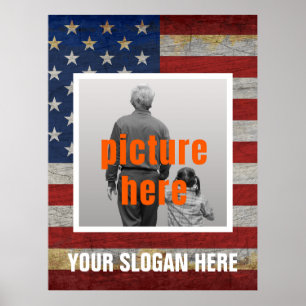 PÓSTER ESLOGAN PERSONALIZADO DICHO DE PAÍS BANDERA PERSON