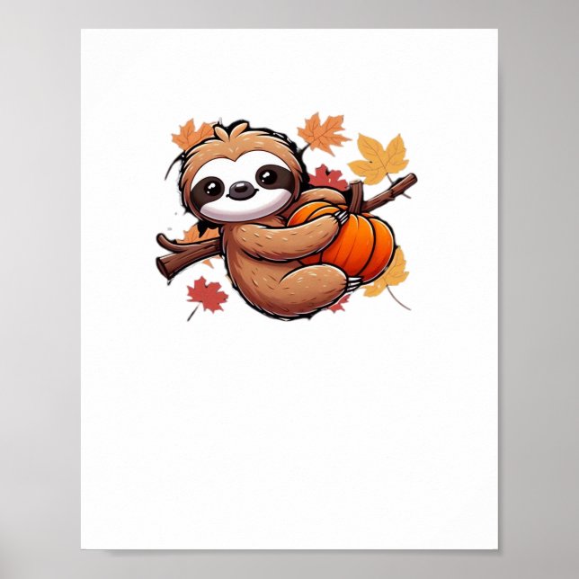 Póster Eslora Personalizado con calabaza - Otov de tempor (Frente)