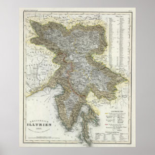 Póster Eslovenia, Croacia