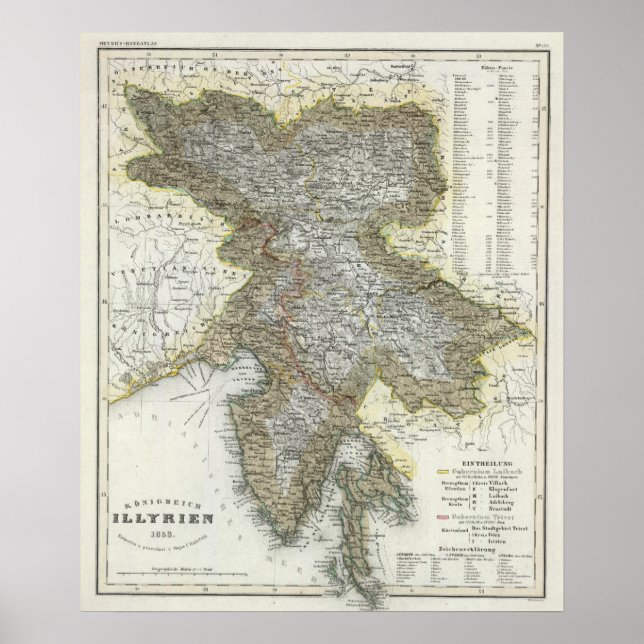 Póster Eslovenia, Croacia (Frente)