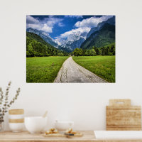 Eslovenia, fotografía panorámica con Alpes