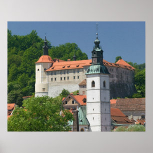Póster ESLOVENIA, GORENJSKA, Skofja Loka: Iglesia de St.