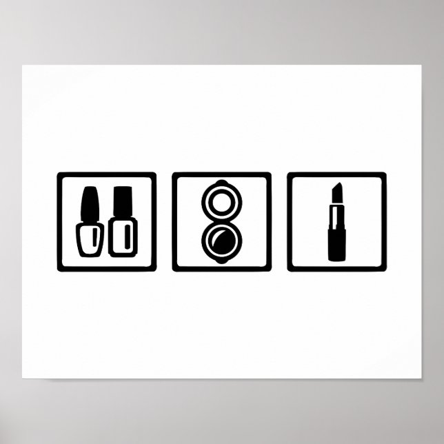 Póster Esmalte cosmético de uñas (Frente)