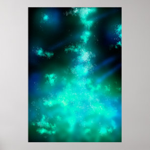 Póster Esmeralda del Cielo Nocturno