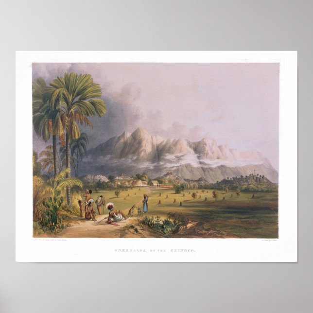 Póster Esmeralda, en el Orinoco, lugar de un missi españo (Frente)