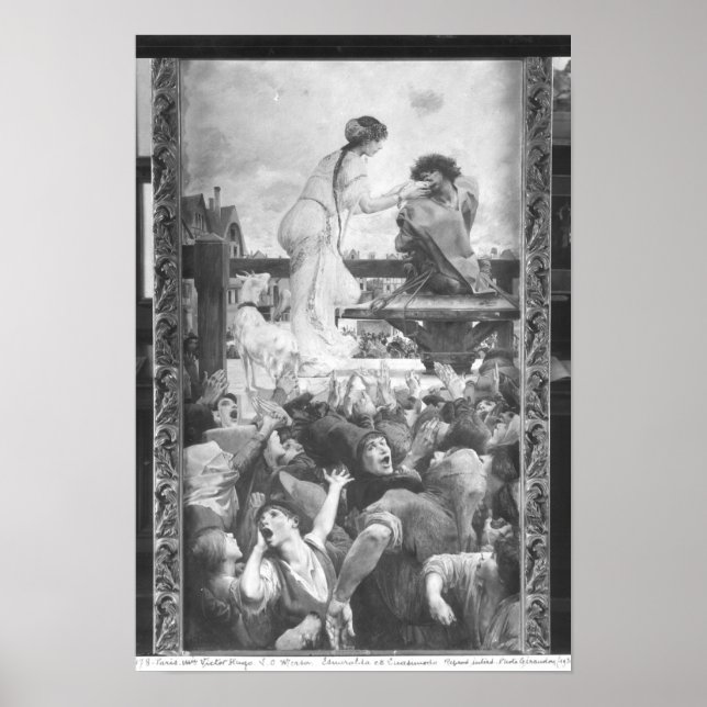 Póster Esmeralda y Quasimodo, 1905 (Frente)