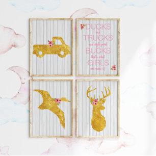 Póster Eso es de lo que están hechas las niñas Conjunto d