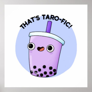 Póster Eso es divertido de Boba Tea Pun.