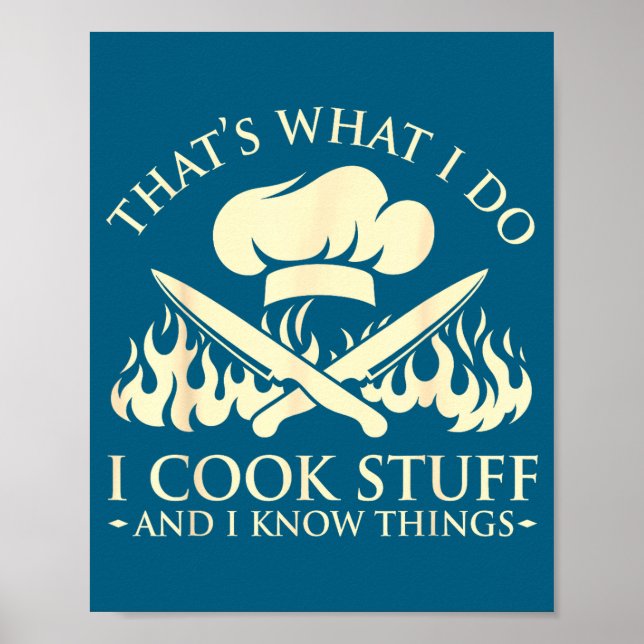 Póster Eso es lo que Cook sabe (Frente)