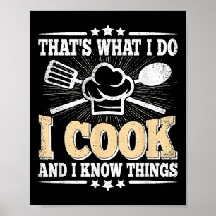 Póster Eso es lo que hago, cocino y sé cosas divertidas