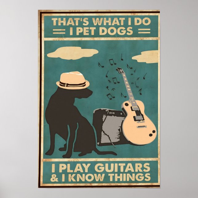 Póster Eso es lo que hago mascota de perro (Frente)