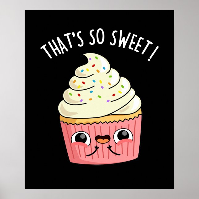 Póster Eso es tan dulce y divertido pastel de pastel espo (Frente)