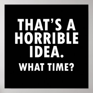 Póster Eso es un negro divertido del poster de la idea