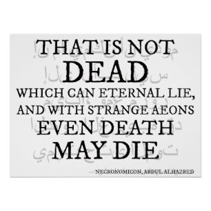 Póster Eso No Está Muerto - El Verso Necronomicón