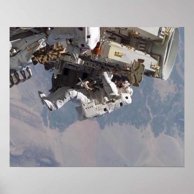 Póster Espacial y ISS (STS-115) (Frente)
