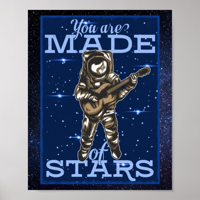 Póster Espacio Adorables Que Se Hace De Estrellas (Frente)