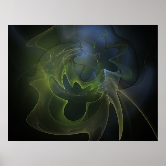 Póster espacio alienígena (Frente)