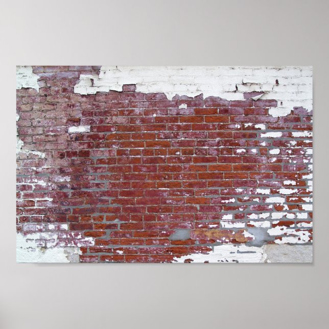 Póster Espacio de copia de pared de ladrillo listo para i (Frente)