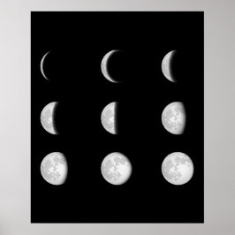 PÓSTER ESPACIO DE FASES DE LA LUNA
