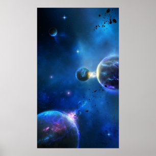 Póster Espacio dichoso