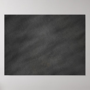 Póster Espacio en blanco negro gris del tablero de tiza
