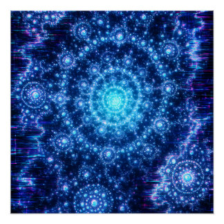 Póster Espacio fractal